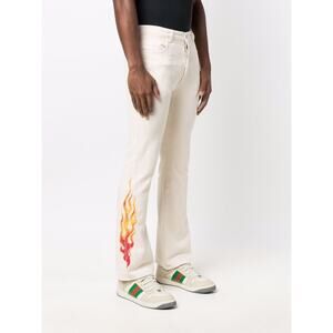 Gallery Dept. Logan Flame-Print Bootcut Jeans